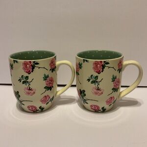 Matilda Jane Mix & Mingle 18 oz 2 Coffee Tea Mugs Bundle Floral Garden Rose